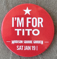 TRINIDAD, FELIX "I'M FOR TITO" BOXING PIN (2008-JONES, JR. FIGHT)