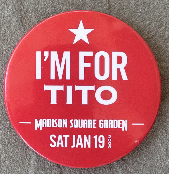 TRINIDAD, FELIX "I'M FOR TITO" BOXING PIN (2008-JONES, JR. FIGHT)