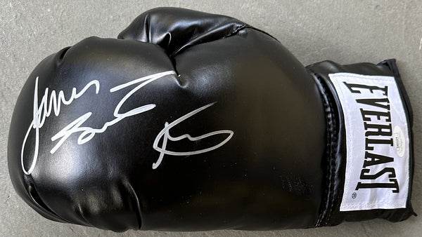 TONEY, JAMES "LIGHTS OUT" SIGNED BOXING GLOVE (JSA AUTHENTICATED)