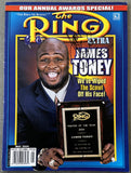 TONEY, JAMES "LIGHTS OUT" SIGNED RING MAGAZINE (MAY 2004)