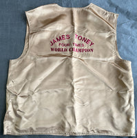 TONEY, JAMES "LIGHTS OUT" FIGHT WORN VEST (1996-GRIFFIN FIGHT-TONEY LOA)