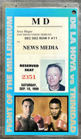 DE LA HOYA, OSCAR-FELIX TRINIDAD NEWS MEDIA CREDENTIAL(1999)