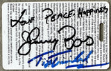 JONES, JR., ROY-FELIX TRINIDAD SIGNED PROMOTER CREDENTIAL (2008-SIGNED BY JONES & TRINIDAD)