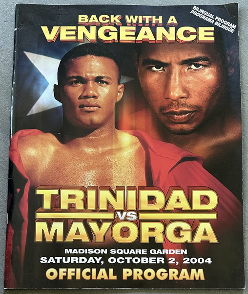 TRINIDAD, FELIX-RICARDO MAYORGA OFFICIAL PROGRAM (2004)