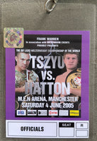 HATTON, RICKY-KOSTYA TSZYU OFFICIALS CREDENTIAL (2005)