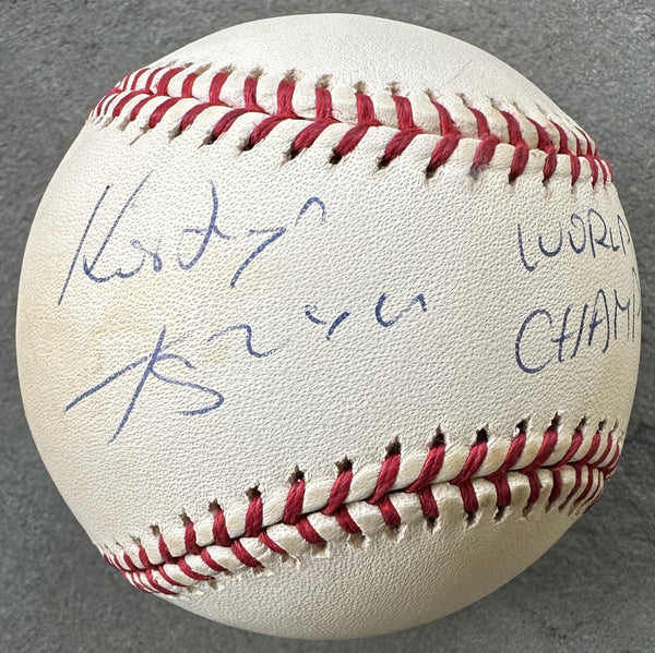 TSZYU, KOSTYA SIGNED BASEBALL