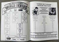 TYSON, MIKE-TONY TUCKER OFFICIAL PROGRAM (1987)