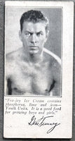 1927 GENE TUNNEY FRO-JOY ICE CREAM CARD