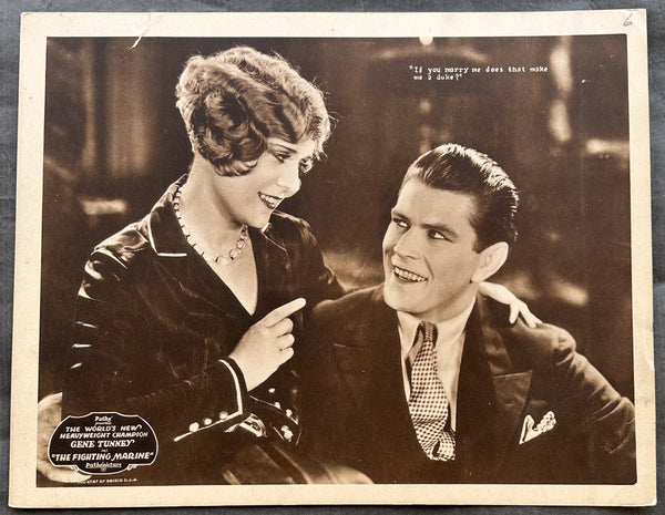 TUNNEY, GENE MOVIE LOBBY CARD (THE FIGHTING MARINE-1926)