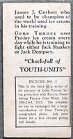 1927 GENE TUNNEY FRO-JOY ICE CREAM CARD