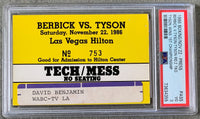 TYSON, MIKE-TREVOR BERBICK TECH/MESS PASS (1986-PSA/DNA VG 3)