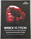 TYSON, MIKE-TREVOR BERBICK OFFICIAL PROGRAM (1986)