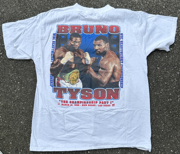 TYSON, MIKE-FRANK BRUNO II SOUVENIR T SHIRT (1996)