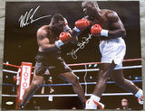 TYSON, MIKE-JAMES "BUSTER" DOUGLAS LARGE FORMAT SIGNED PHOTO (1990-SIGNED BY TYSON & DOUGLAS-TRISTAR)