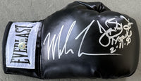 TYSON, MIKE-JAMES "BUSTER" DOUGLAS SIGNED BOXING GLOVE (1990-SIGNED BY TYSON & DOUGLAS-BECKETT)
