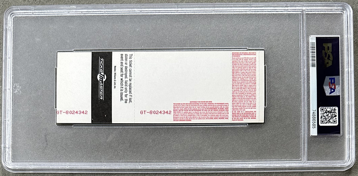 TYSON, MIKE-BUSTER MATHIS JR. ON SITE FULL TICKET (1995-PSA/DNA MINT 9 ...