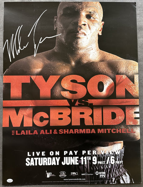 TYSON, MIKE-KEVIN MCBRIDE SIGNED PAY PER VIEW POSTER (2005)