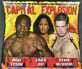 TYSON, MIKE-KEVIN MCBRIDE SIGNED ON SITE POSTER (2005-TYSON'S LAST FIGHT-JSA)