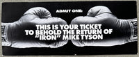 TYSON, MIKE-ORLIN NORRIS CLOSED CIRCUIT FULL TICKET (1999)