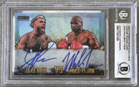 TYSON, MIKE & JAKE PAUL SIGNED TRADING CARD (2024-BECKETT)