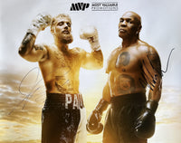 TYSON, MIKE-JAKE PAUL SIGNED ON SITE POSTER (2024-SIGNED BY BOTH-JSA)