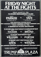 TYSON, MIKE-JOSE RIBALTA SCARCE OFFICIAL PROGRAM & BOUT SHEET (1986)