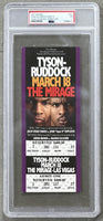 TYSON, MIKE-RAZOR RUDDOCK I FULL TICKET (1991-PSA/DNA NM 7)