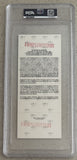 TYSON, MIKE-RAZOR RUDDOCK II ON SITE FULL TICKET (1991-PSA/DNA EX-MT 6)