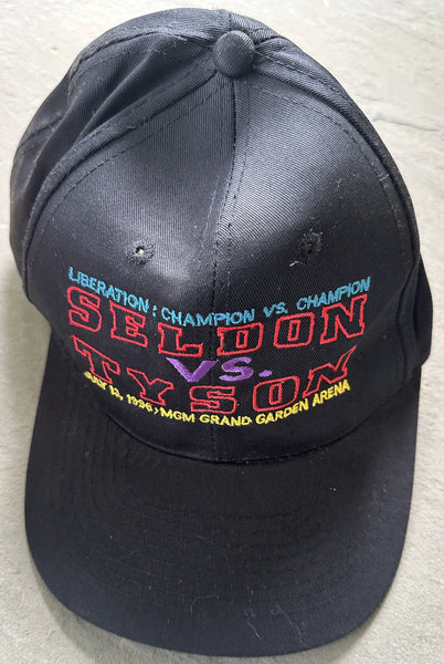 TYSON, MIKE-BRUCE SELDON SOUVENIR HAT (1996-NEVER WORN)