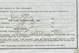 TYSON, MIKE-BRUCE SELDON SIGNED BOXING CONTRACT (1995-PSA/DNA)