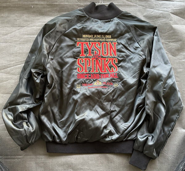 TYSON, MIKE-MICHAEL SPINKS SOUVENIR JACKET (1988)