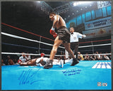 TYSON, MIKE & MICHAEL SPINKS SIGNED LARGE FORMAT PHOTO (AUTHENTIC SIGNINGS)