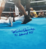TYSON, MIKE & MICHAEL SPINKS SIGNED LARGE FORMAT PHOTO (AUTHENTIC SIGNINGS)
