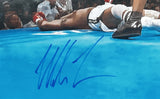 TYSON, MIKE & MICHAEL SPINKS SIGNED LARGE FORMAT PHOTO (AUTHENTIC SIGNINGS)