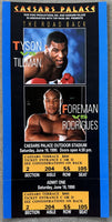 TYSON, MIKE-HENRY TILLMAN & FOREMAN-RODRIGUES FULL TICKET (1990)