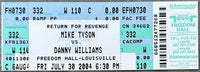 TYSON, MIKE-DANNY WILLIAMS FULL TICKET (2004)