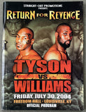 TYSON, MIKE-DANNY WILLIAMS OFFICIAL PROGRAM (2004)