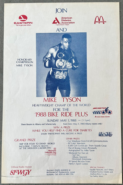 TYSON, MIKE 1988 BIKE RIDE PLUS CHARITY POSTER