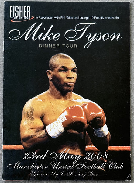 TYSON, MIKE DINNER TOUR PROGRAM (2008)