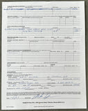 TYSON, MIKE WHO'S WHO IN AMERICA SIGNED APPLICATION (1987-SIGNED BY TYSON AS WORLD HEAVYWEIGHT CHAMPION-PSA/DNA)