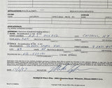 TYSON, MIKE WHO'S WHO IN AMERICA SIGNED APPLICATION (1987-SIGNED BY TYSON AS WORLD HEAVYWEIGHT CHAMPION-PSA/DNA)