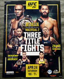 USMAN, KAMARU-JORGE MASVIDAL II SOUVENIR POSTER (2021)