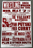 VALIANT BROTHERS VS IVAN PUTSKI & DOMINIC DENUCCI ON SITE POSTER (1979)