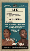 VARGAS, FERNANDO-IKE QUARTEY NEWS MEDIA CREDENTIAL (2000)