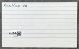 VOLK, RICK SIGNED INDEX (JSA)