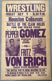 VON ERICH, FRITZ-PEPPER GOMEZ ON SITE POSTER (1965)