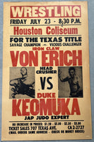 VON ERICH, FRITZ-DUKE KEOMUKA ON SITE POSTER (1965)