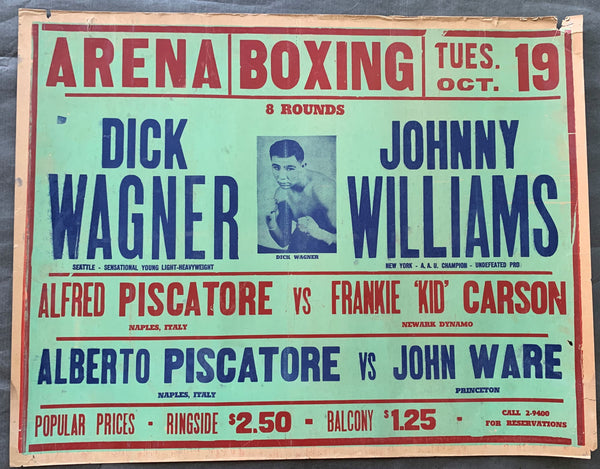 WAGNER, DICK-JOHNNY WILLIAMS ON SITE POSTER (1948)