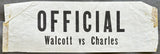 WALCOTT, JERSEY JOE-EZZARD CHARLES OFFICIAL'S ARM BAND (1952)