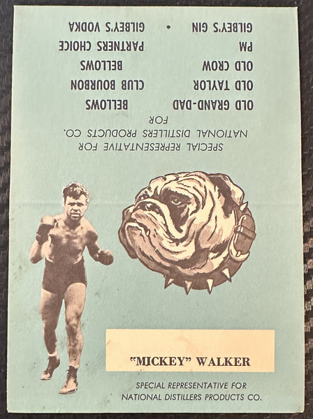 WALKER, MICKEY ADVERTISING BUSINESS CARD